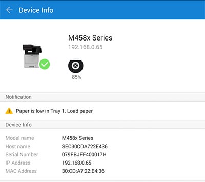 Samsung Mobile Print Device