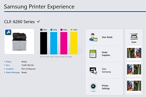 Samsung Printer Experience