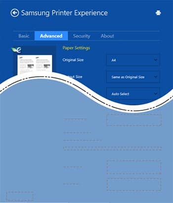 Expérience d'imprimante Samsung A4
