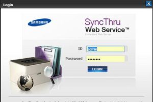 SyncThruTM Web Admin Service